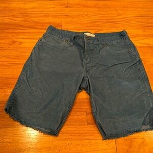 blue denim shorts